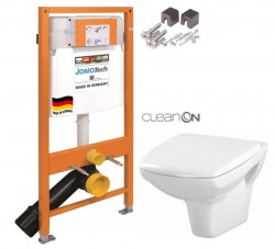 JOMOTech modul pro závěsné WC bez sedátka + WC CERSANIT CLEANON CARINA  + SEDÁTKO (174-91100700-00 CA1)