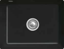 Keramický dřez Villeroy & Boch podstavný Subway 60 SU, 331001R7, Pure Black (331001R7)