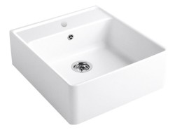 Keramický dřez Villeroy & Boch s otvorem č.2, 632061R1 HL2, White Alpin (632061R1HL2)