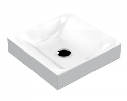 KERASAN - CENTO keramické umyvadlo na desku, 45x45cm, bílá (354401)