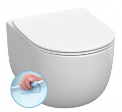 KERASAN - FLO závěsná WC mísa, Rimless, 37x54cm, bílá (311101)