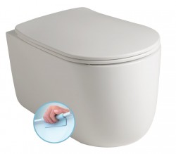 KERASAN - NOLITA závěsná WC mísa, Rimless, 35x55cm, bílá (531401)