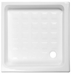 KERASAN - RETRO keramická sprchová vanička, čtverec 90x90x20cm, bílá (133801)