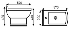 KERRA - Bidet stojící Kleopatra 12 (5907548101242)