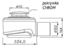 KERRA - Sifon vaničkový Speed fi 50mm (Click-Clack) (5907726099682)