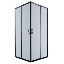 KERRA - Sprchová kabina Tiara Square 90x90 čtvercová (černá) (5907548109392)