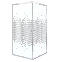 KERRA - Sprchový kout Bílý Pixel SQ 90 (bez vaničky) (5907548118332)