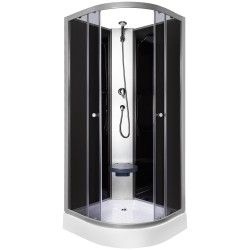 KERRA - Sprchový kout Evora 90 (černý) (5907548118837)