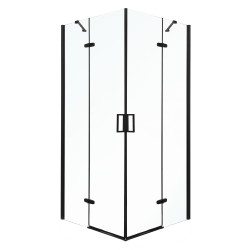 KERRA - Sprchový kout Flow 80 Černý (bez vaničky) (5907548117847)