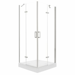 KERRA - Sprchový kout Flow s vaničkou 80 (chrom) (5907548118455)