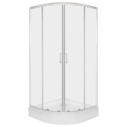 KERRA - Sprchový kout s vaničkou Aruba 80 , chrom (5907548124647)