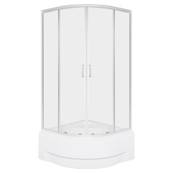 KERRA - Sprchový kout s vaničkou Aruba GL 90, chrom (5907548125828)