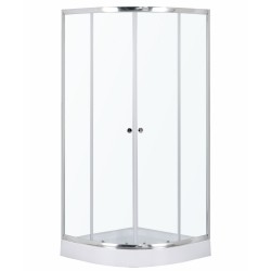 KERRA - Sprchový kout s vaničkou Leo 80 (chrom) (5907548117564)