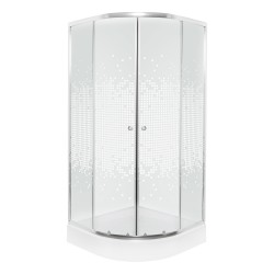 KERRA - Sprchový kout s vaničkou Pixel XN 80 (bílý) (5907548117984)