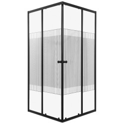 KERRA - Sprchový kout Xenia SQ 80 černá Solo (bez vaničky) (5907548123046)