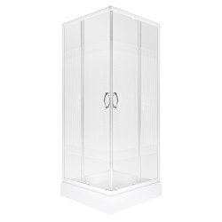 KERRA - Sprchový kout Xenia SQ bílá 90 (s vaničkou) (5907548123039)