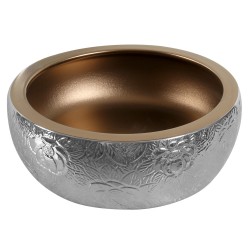 KERRA - Umývadlo na desku KR-124 (chromově hnědé) (5907548118240)