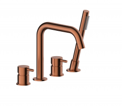 KFA - Bat. Moza vanová, 4-otvorová, stojící, broušené růžové zlato (5035-210-34)