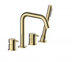 KFA - Bat. Moza vanová, 4-otvorová, stojící, broušené zlato (5035-210-31)