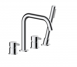 KFA - Bat. Moza vanová, 4-otvorová, stojící, chrom (5035-210-00)