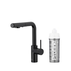 KFA - Baterie dřezová DUERO PURE BASIC výsuvná s filtrací černá (6623-114-81)