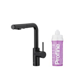 KFA - Baterie dřezová DUERO PURE BASIC výsuvná s filtrací černá (6623-115-81)