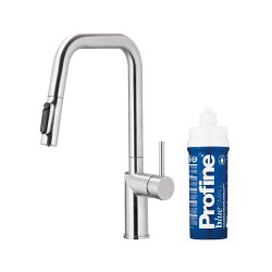 KFA - Baterie dřezová DUERO PURE STYLE výsuvná s filtrací nerez (6623-313-22)