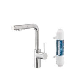 KFA - Baterie dřezová výsuvná s filtrací, inox (6623-112-22)