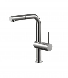 KFA - Baterie Duero Edge, kuchyňská, stojící, s vyjímatelnou a otočnou výtokovou armaturou, nerezová ocel (6623-510-22)