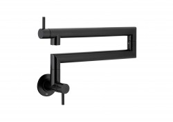 KFA - Baterie DUERO pro plnění hrnců, dřezová nástěnná s kloubem, černá (6623-030-81)