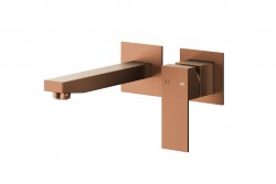 KFA - Baterie Logon umyvadlová, podomítková, stěnová, PVD broušené růžové zlato (5139-810-34)