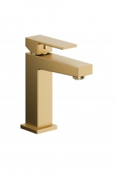 KFA - Baterie Logon umyvadlová, stojící, s výpustí klik-klak, PVD broušené světlé zlato (5132-815-39)