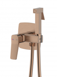 KFA - Baterie Malaga, bidetová, podomítková, nástěnná, PVD broušené růžové zlato (4529-512-34)