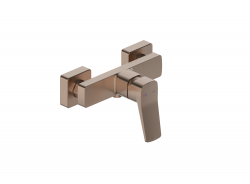 KFA - Baterie Malaga, sprchová, nástěnná, PVD broušené růžové zlato (4526-010-34)