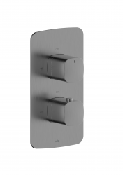 KFA - Baterie Malaga, termostatická, podomítková, PVD gun metal grey (5759-001-61)