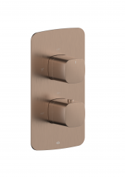 KFA - Baterie Malaga, termostatická, podomítková solo, PVD broušené růžové zlato (5759-001-34)