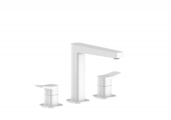 KFA - Baterie Malaga, umyvadlová, 3-otvorová, stojící, bílá (4522-221-44)