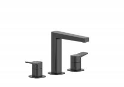 KFA - Baterie Malaga, umyvadlová, 3-otvorová, stojící, černá (4522-221-81)