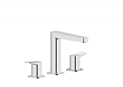 KFA - Baterie Malaga, umyvadlová, 3-otvorová, stojící, chrom (4522-221-00)