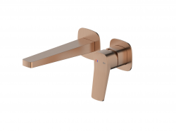 KFA - Baterie Malaga, umyvadlová, podomítková, nástěnná, PVD broušené růžové zlato (4529-810-34)