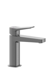 KFA - Baterie Malaga, umyvadlová, stojící s korkem klik-klak, PVD gun metal grey (4522-815-61)