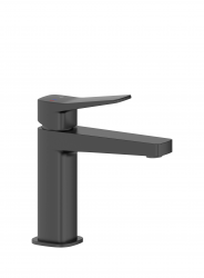 KFA - Baterie Malaga, umyvadlová, stojící se spustem klik-klak, černá (4522-815-81)