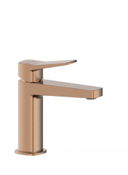 KFA - Baterie Malaga, umyvadlová, stojící se spustem klik-klak, PVD broušené růžové zlato (4522-815-34)