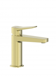KFA - Baterie Malaga, umyvadlová, stojící se spustem klik-klak, PVD broušené zlato (4522-815-31)