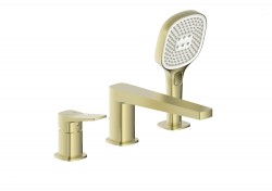 KFA - Baterie Malaga, vanová, 3-dílná stojící, PVD broušené zlato (4525-210-31)