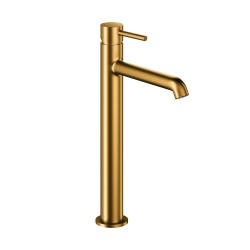 KFA - Baterie Moza mini umyvadlová, na desku, stojící, s výpustí klik-klak, PVD broušené zlato (5032-632-31)