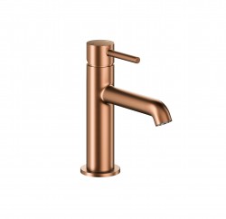 KFA - Baterie Moza mini umyvadlová, stojící, s výpustí klik-klak, PVD broušené růžové zlato (5032-835-34)