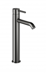 KFA - Baterie Moza umyvadlová, nablátková s korkem klik-klak, PVD gunmetal šedá (5032-612-61)