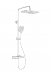 KFA - Dešťová hlavice Malaga s termostatickou sprchou, nástěnná, bílá (5756-910-44)