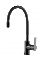 KFA - Dřezová baterie RUMBA black s elastickým výtokem černá (6553-915-81